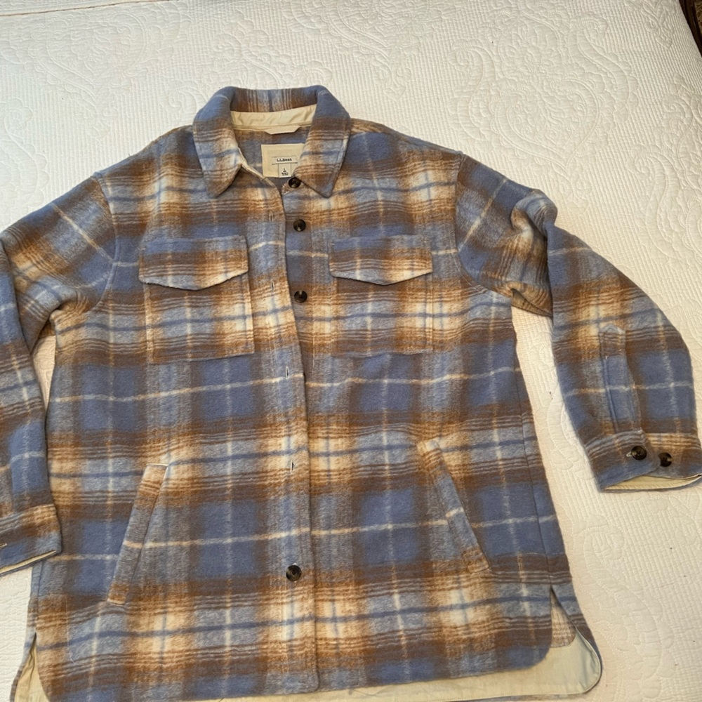 LLBean Wool jacket coat new with tags size large